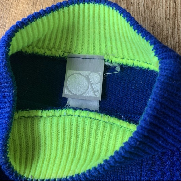 Vintage Ocean Pacific Knit Sweater Mock Neck 90s Made In Canada - Picture 5 of 8